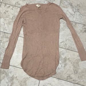 a pink tan dress/shirt